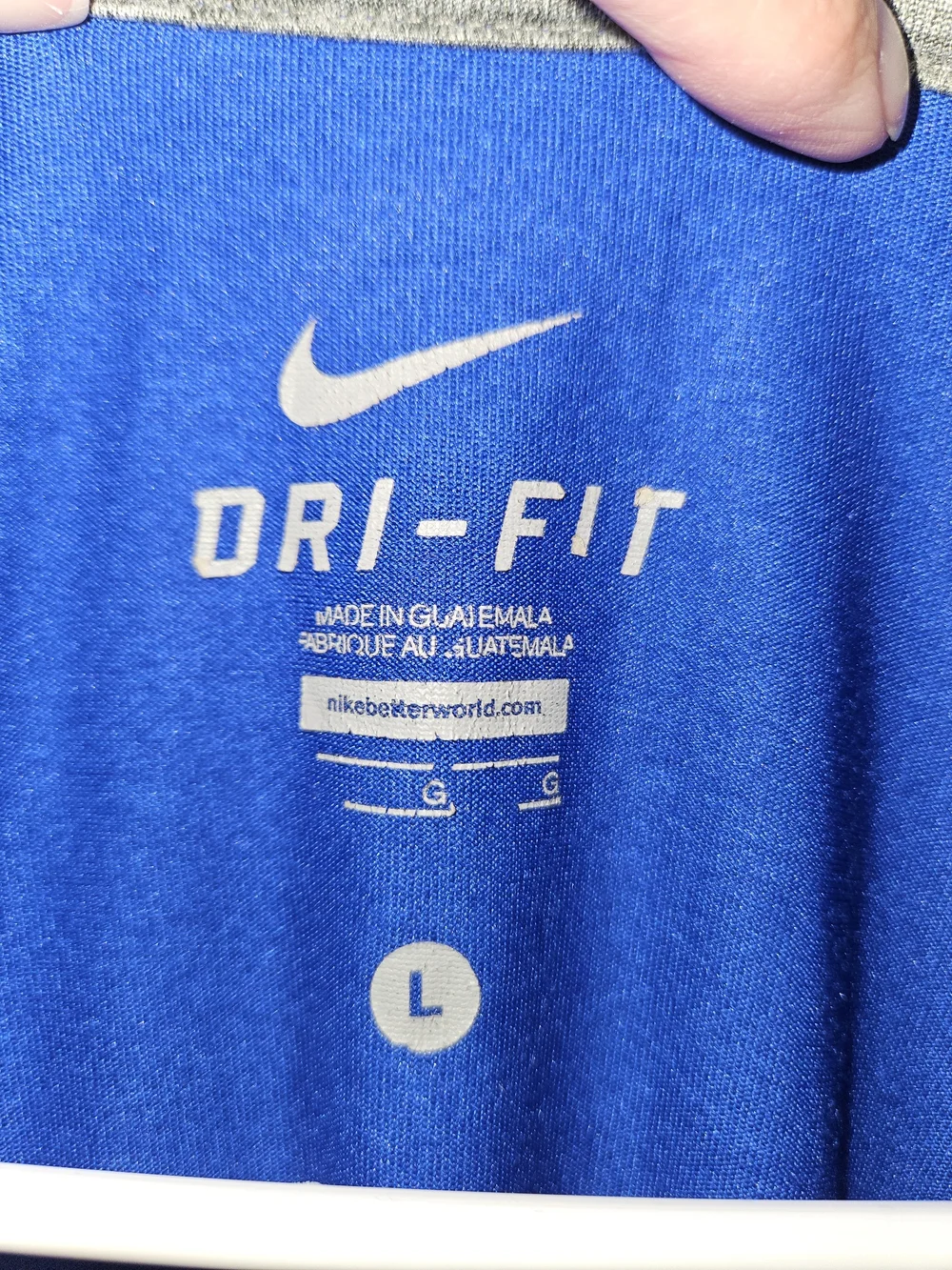 Nike Men’s Dri-FIT Long-Sleeve Crew in Royal Blue